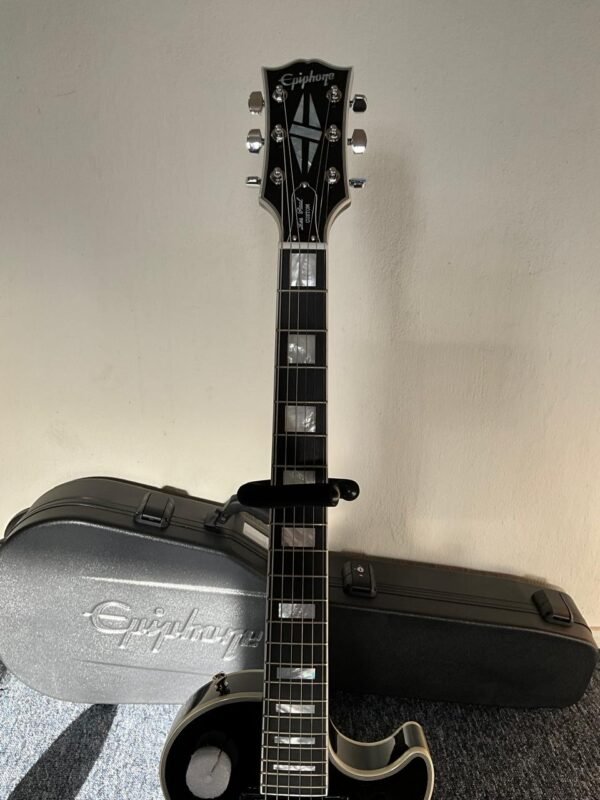 Epiphone Les Paul, Adam Jones Custom Electric Guitar Antique Silver Burst - Image 3